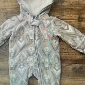 Cozy Gray Patterned Kids Jacket